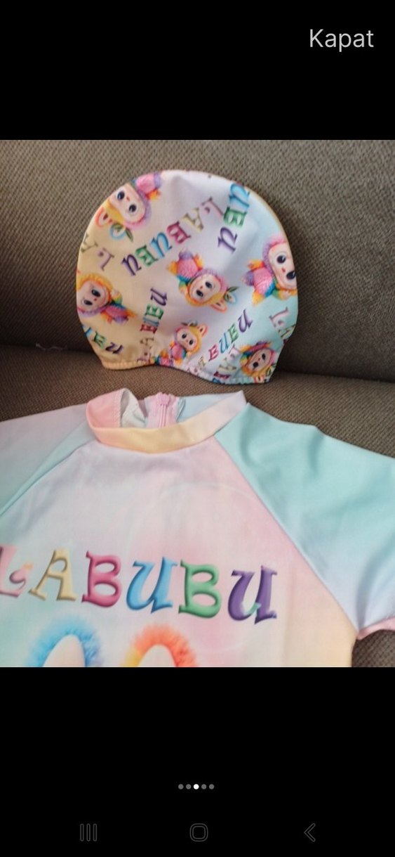 Pastel Renkli Baskılı MAYO BONELI - Görsel 5