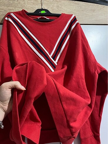 44 Beden Kırmızı kazak sweat