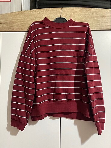 Çizgili sweat