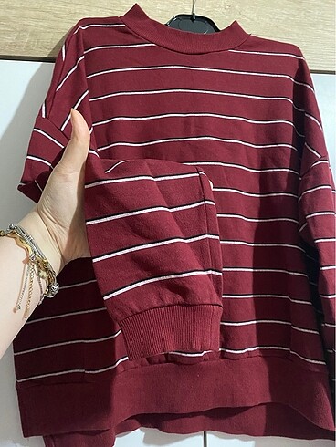 Koton Çizgili sweat