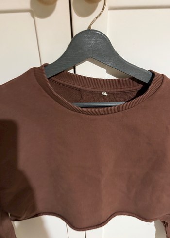 Kadın Kahverengi Uzun Kollu Sweatshirt - Görsel 2