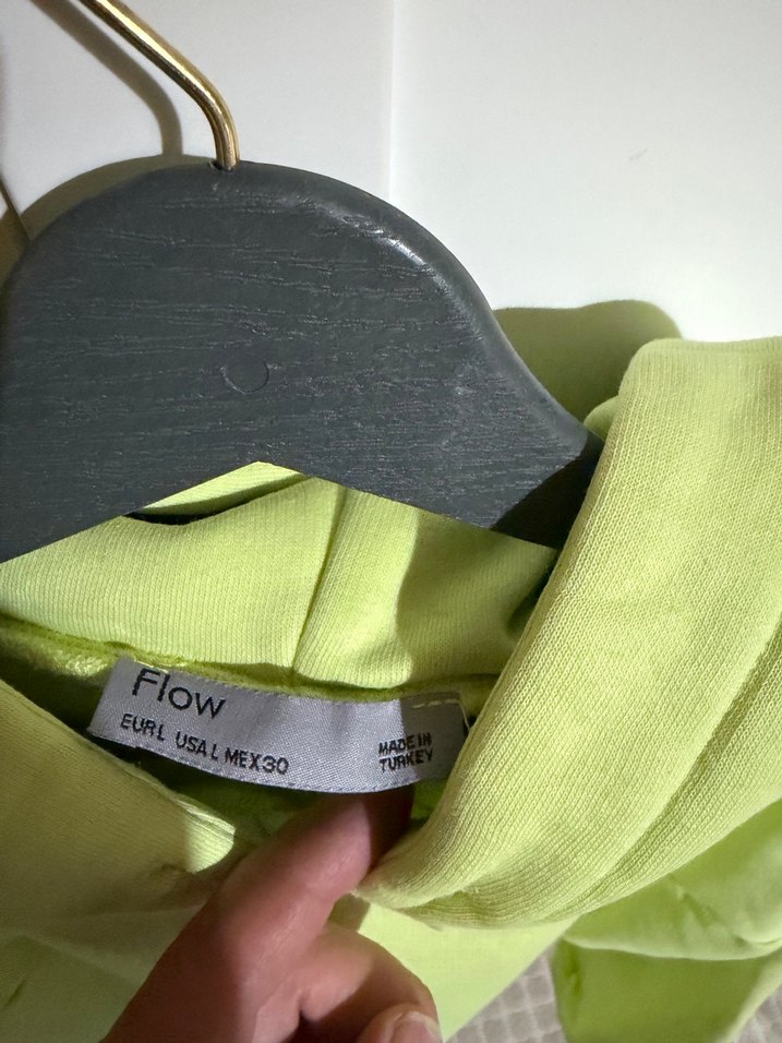 Sarı Kapüşonlu Oversize Sweatshirt - Görsel 2