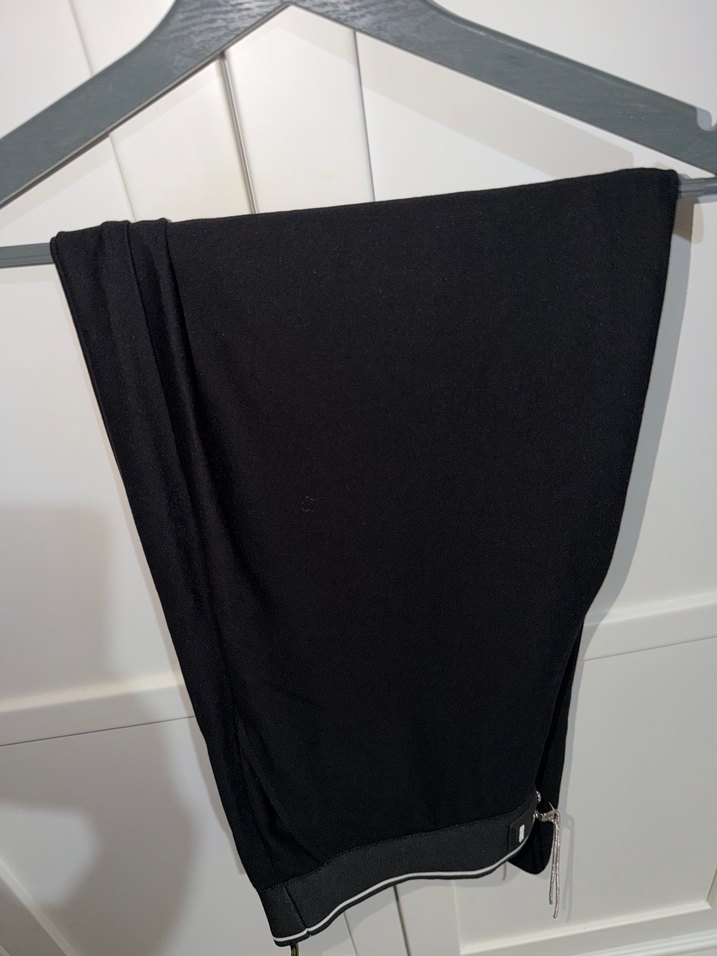 Fermuarlı Siyah Kadın Kumaş Pantolon - Görsel 3