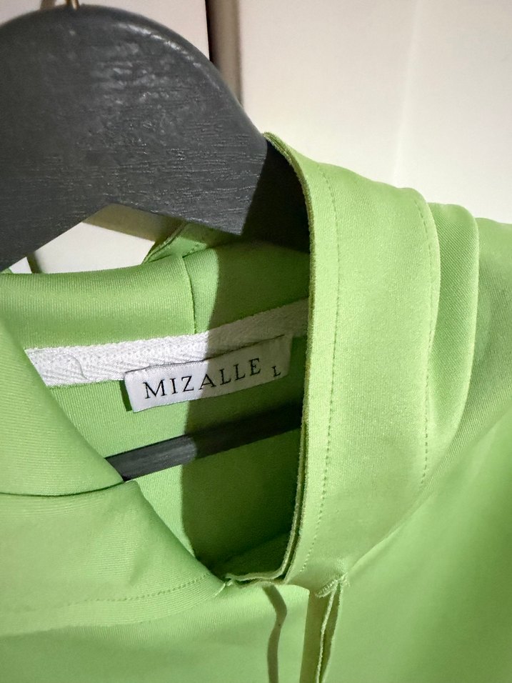 Yeşil Oversize Mini Sweatshirt - Görsel 4