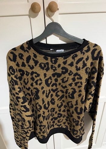 Kahverengi Leopar Desenli Kadın Kumaş Pantolon - Görsel 2