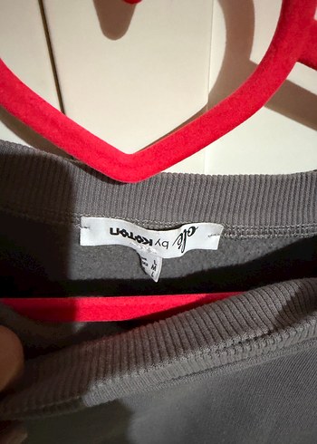 Gri Kadın Salaş Sweatshirt - Görsel 3