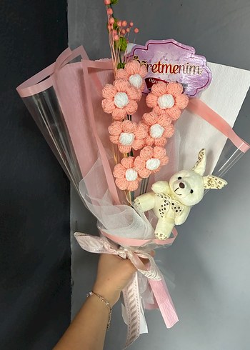 Pembe Öğretmenim Temalı Hediye Buketi