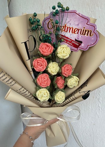 Pembe Pastel Öğretmenim Hediye Buketi