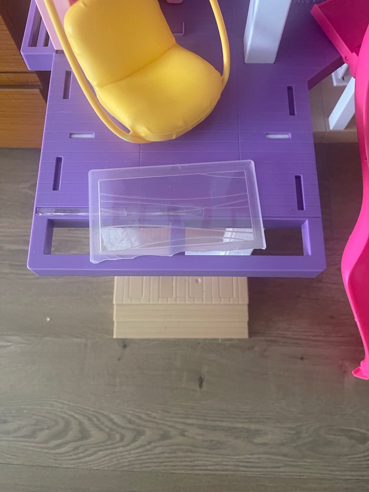 Çok Katlı Pembe Oyuncak Ev Kaydıraklı - Görsel 2