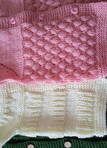 Örgü bebek yeleği - Görsel 5