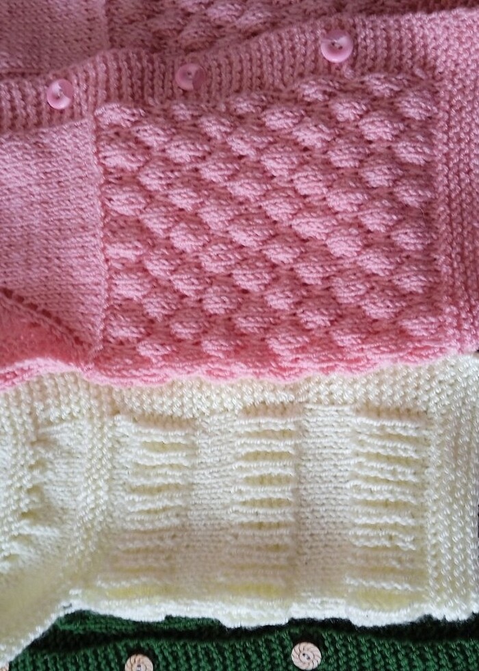 Örgü bebek yeleği  - Görsel 5