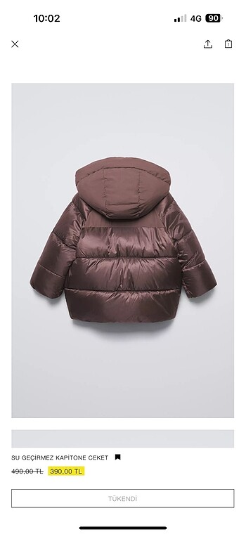 Zara Zara çocuk mont