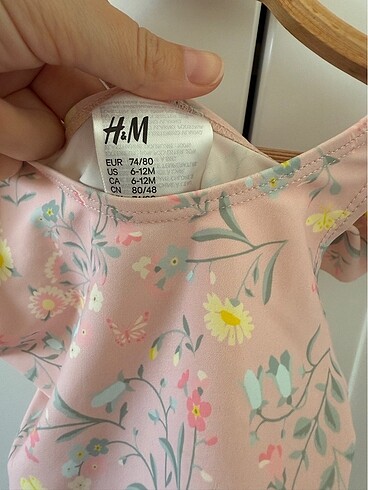 9-12 Ay Beden pembe Renk H&M çocuk mayo