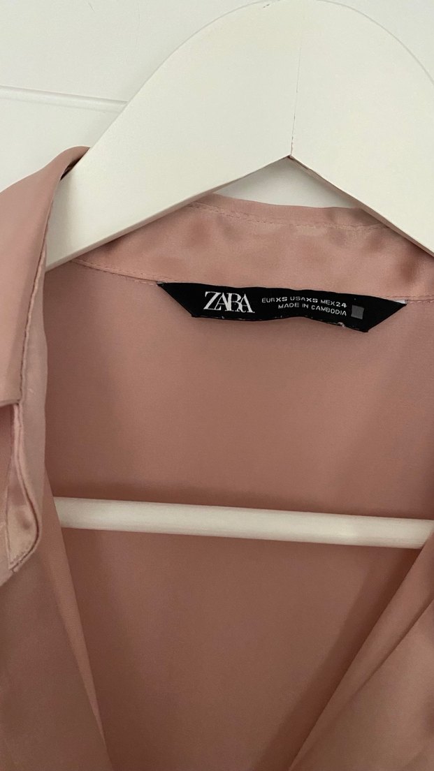 Zara saten gömlek - Görsel 2