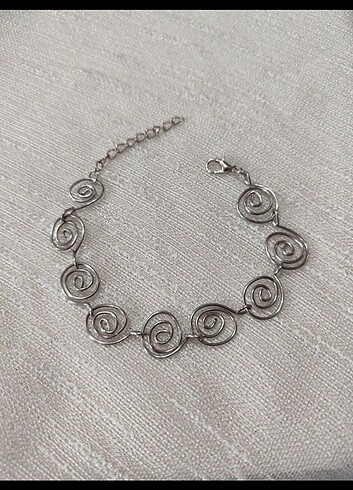 Çelik spiral bileklik