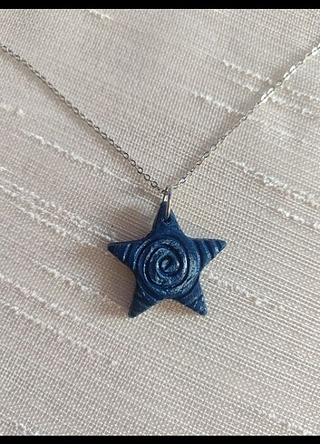 Spiral yıldız kolye