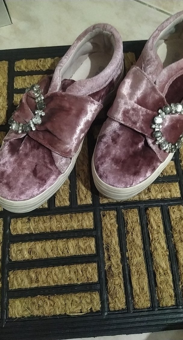 Kız Çocuk Pembe Cırt Cırtlı Spor Ayakkabı - Görsel 2