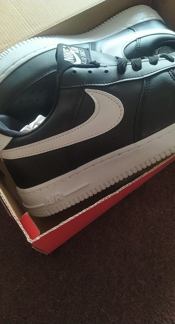 Nike Air Force 1 Siyah Beyaz Erkek Spor Ayakkabı - Görsel 2