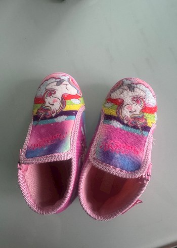 Kız Çocuk Pembe Unicorn Desenli Sıcak Ev Terliği - Görsel 4