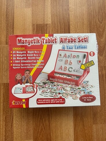 Manyetik Tablet Alfabe Seti