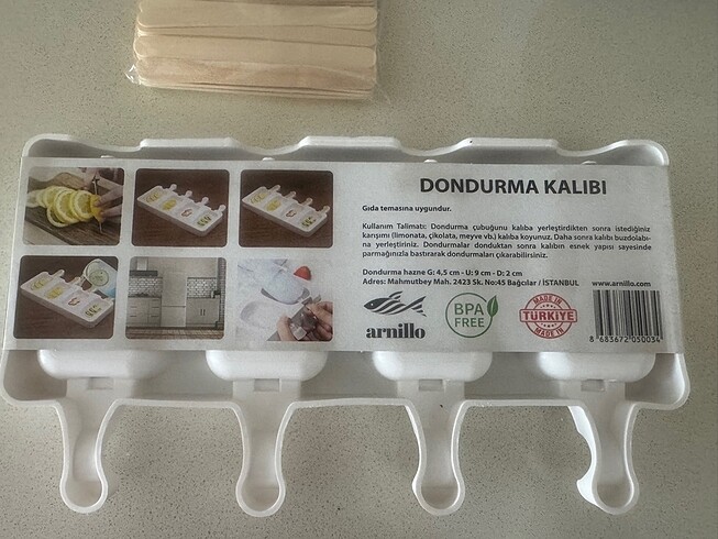 Diğer Dondurma kalıbı ve çubuklar