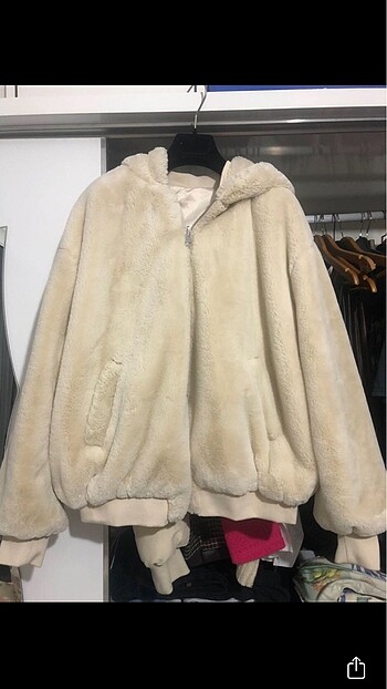 Zara çift taraflı peluş ceket