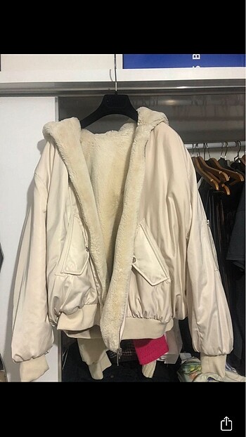 Zara Zara çift taraflı peluş ceket