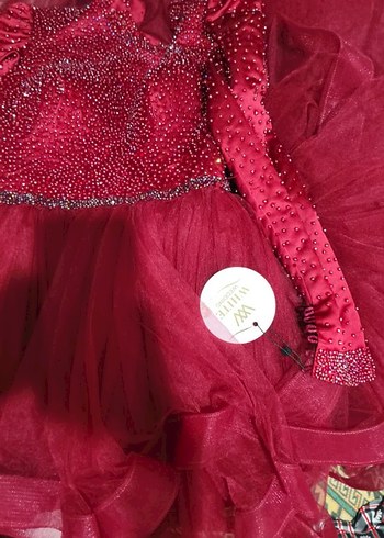 Bordo tesettür abiye nişan elbisesi - Görsel 5