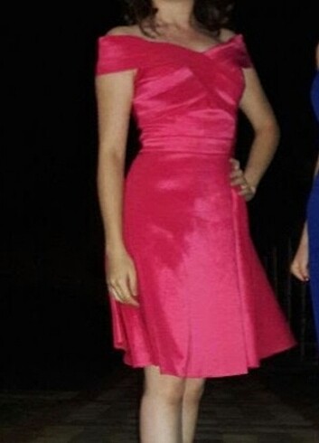 Pembe elbise / abiye - Görsel 3