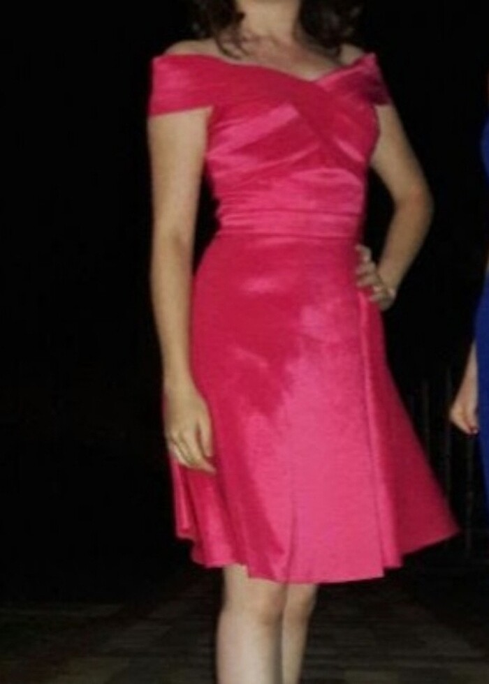 Pembe elbise / abiye - Görsel 3