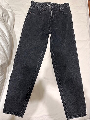 Zara Siyah Jean Kot