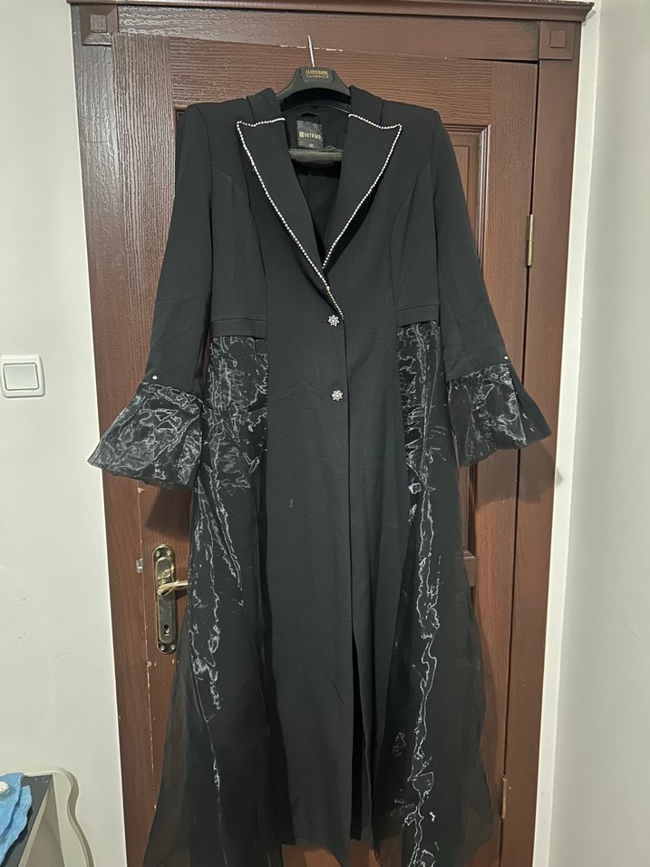 Uzun Siyah SETRMS Elbise - Görsel 2