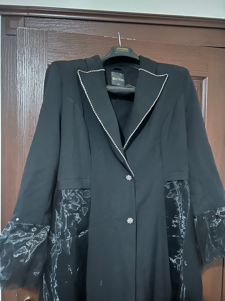 Uzun Siyah SETRMS Elbise - Görsel 3