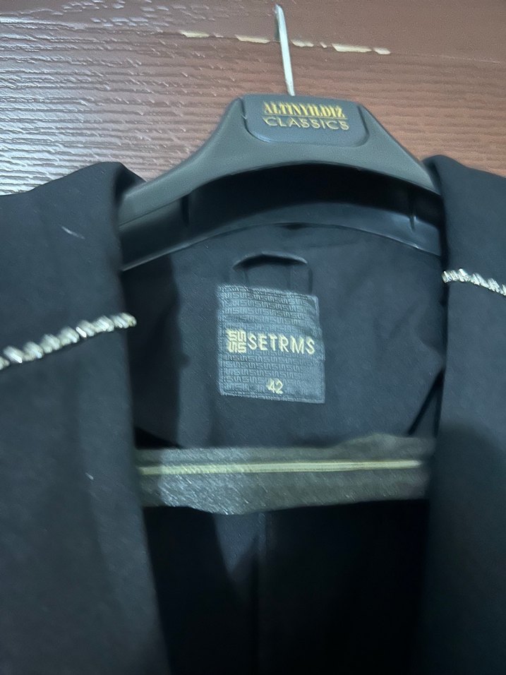 Uzun Siyah SETRMS Elbise - Görsel 4