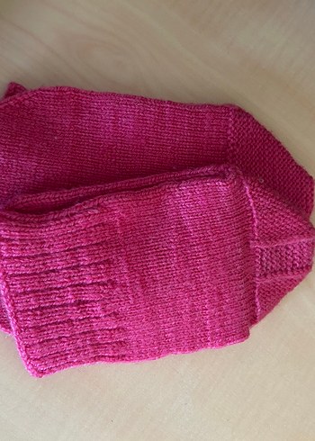 Kadın Pembe Çorap Patik Örgü - Görsel 3