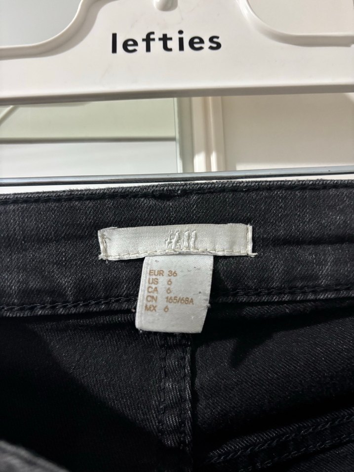 Gri Bol Kesim Midi Denim Kadın Jean H&M - Görsel 2