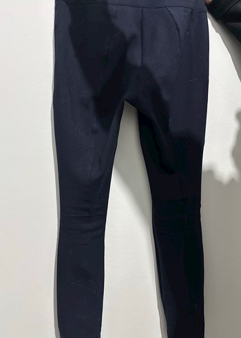 Fermuarlı Lacivert Kadın Kumaş Pantolon - Görsel 2