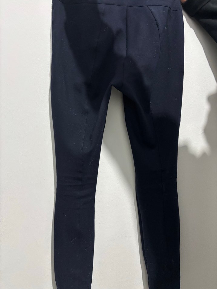 Fermuarlı Lacivert Kadın Kumaş Pantolon - Görsel 2