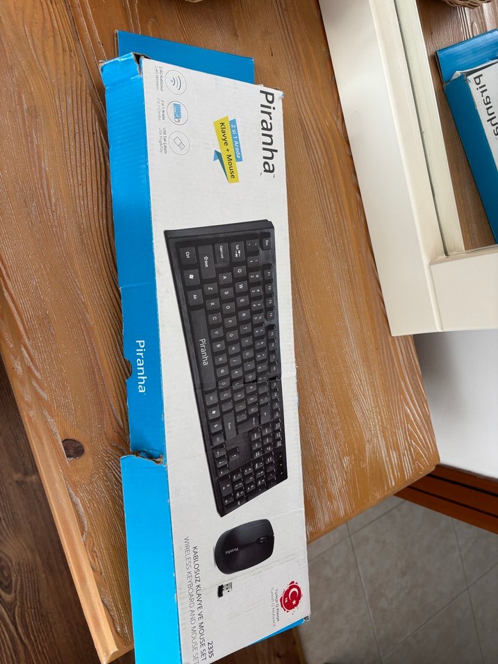 Mavi Pirinha Kablolu Klavye ve Mouse Seti - Görsel 2