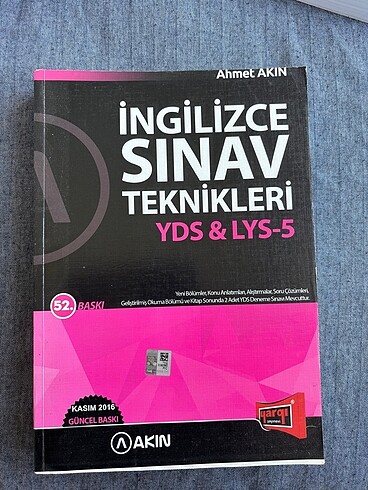 Yds kitabı Ahmet akın