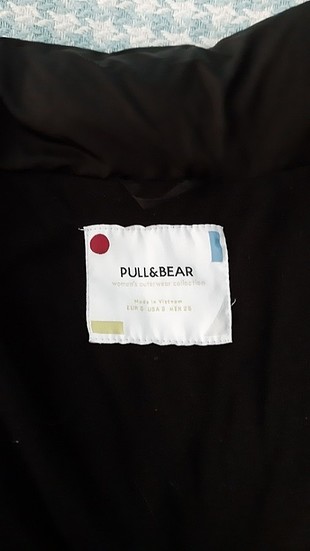 s Beden pull & bear siyah şişme mont