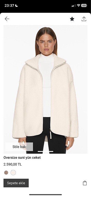 Oysho Oysho oversize suni yün ceket
