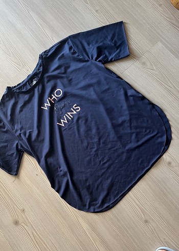 Lacivert Baskılı Hamile Tişörtü - Görsel 3