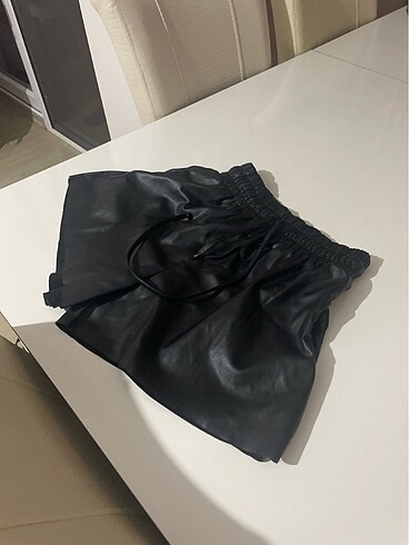 38 Beden siyah Renk yapay deri sort