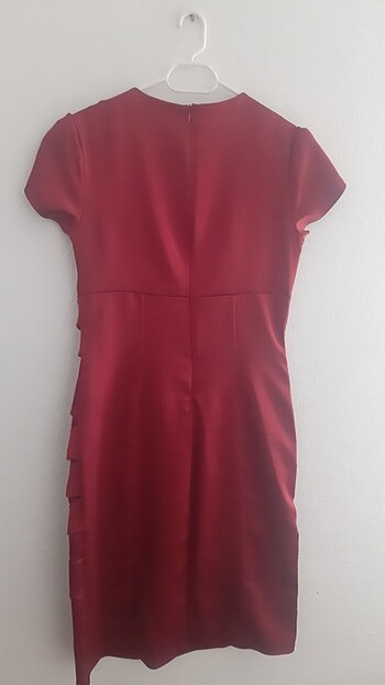 36 Beden bordo Renk elbise