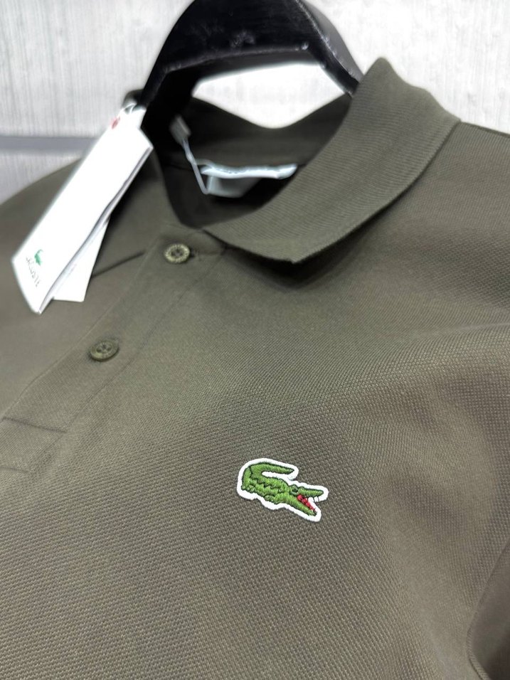 Lacoste Erkek Haki Uzun Kollu Polo Tişört - Görsel 3
