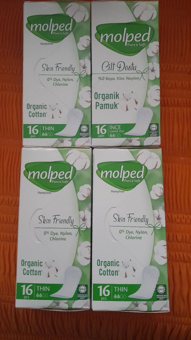 Molped Organik Pamuk günlük  Pedi 16'lı Beyaz - Görsel 2