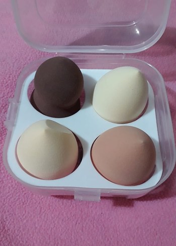 Pastel Renkli Makyaj Süngerleri 4'lü Set - Görsel 2