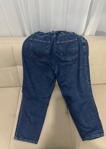 Defacto Düğmeli Koyu Mavi Normal Boy Kadın Kot Pantolon