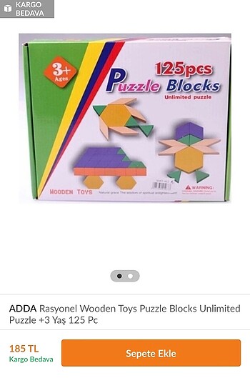  Beden Wooden toys marka 125 parça eğitici ce geliştirici puzzle oyunu